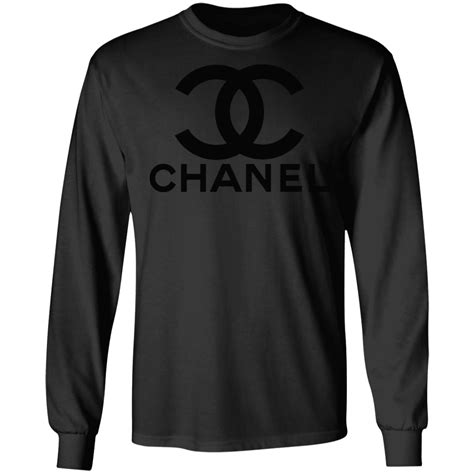 mens black chanel t shirt|Chanel long sleeve t shirt.